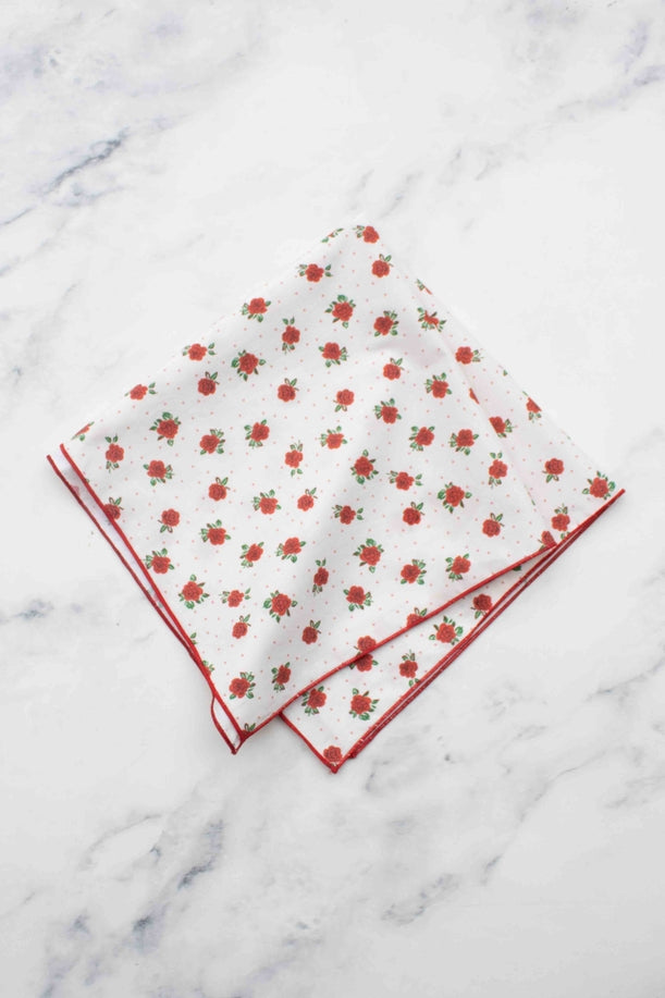 Vintage Rose Cotton Scarf