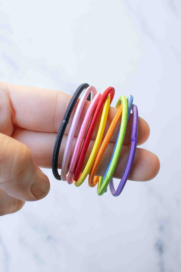 Rainbow Hair Tie Set