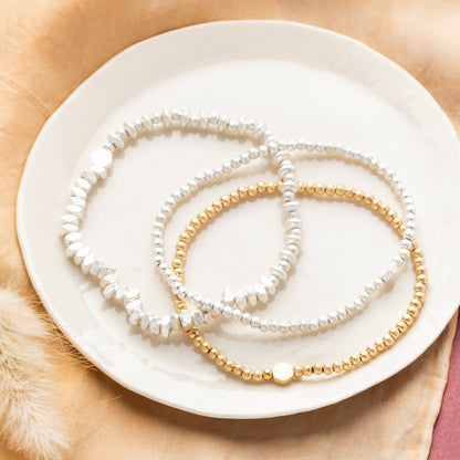Mini Stacking Metal Bracelets - 8 Styles
