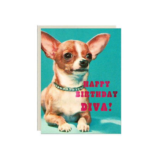 Birthday Diva Birthday Card