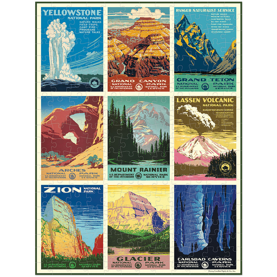 Vintage National Parks Mini Puzzle