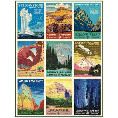 Vintage National Parks Mini Puzzle