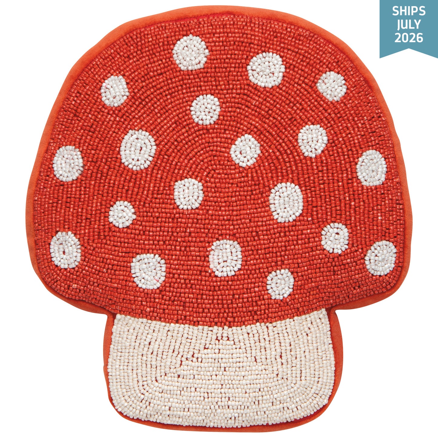 Beaded Throw Pillow - ToadStool