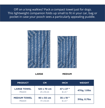 Puppy Plaid - Large Dog Towel