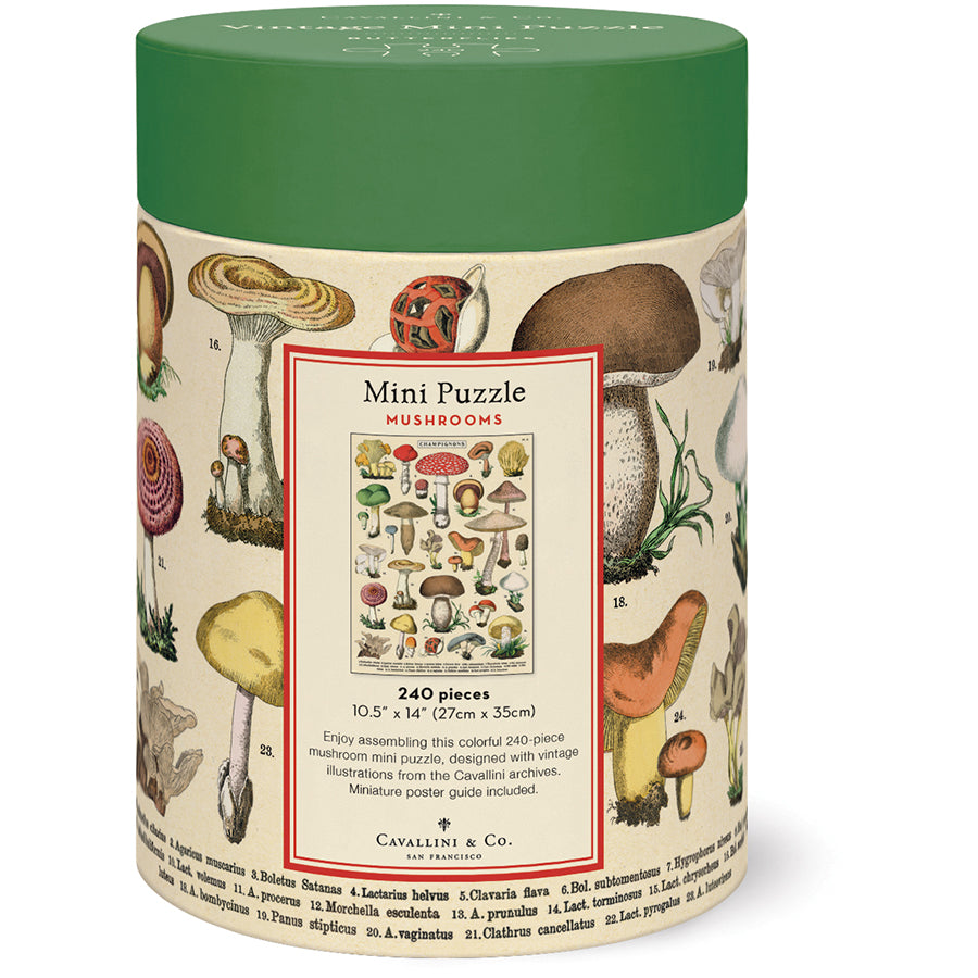 Vintage Mushroom Mini Puzzle
