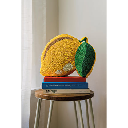 Beaded Throw Pillow - Citrus Burst