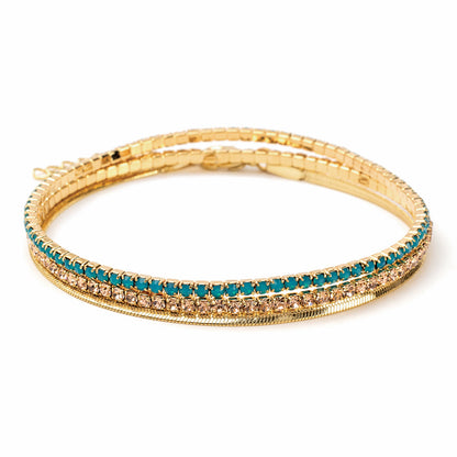 Rhinestone Bracelet Trio