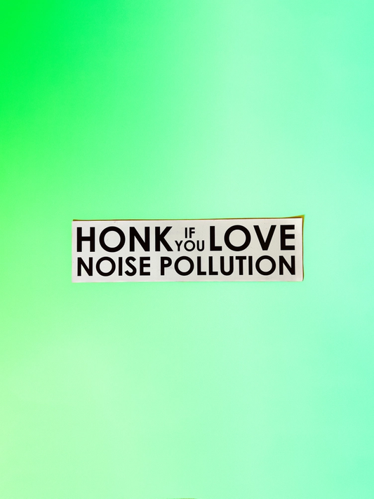 Noise Pollution Bumper Magnet