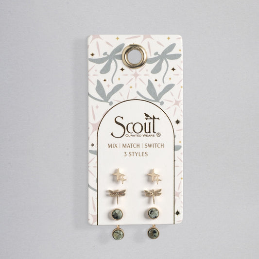 Dragonfly Stud Trio