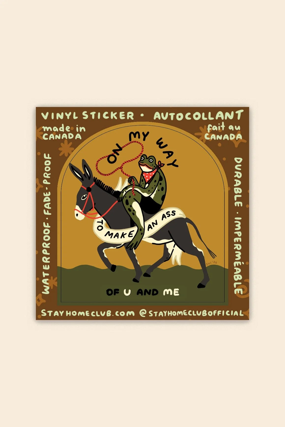 Make An Ass Vinyl Sticker