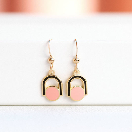 Circle Arch Drop Earrings